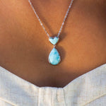 Larimar Aloha Heart Pendant Pendant Island by Koa Nani 