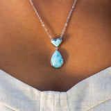 Larimar Aloha Heart Pendant Pendant Island by Koa Nani 