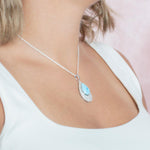 Larimar Alohilohi Teardrop Pendant Pendant Island by Koa Nani 