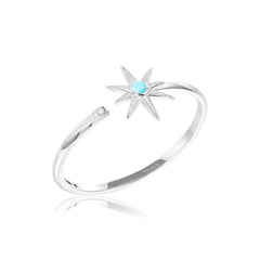 Larimar Art Deco Star Bangle Bangle Island by Koa Nani 