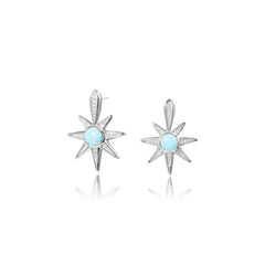 Larimar Art Deco Star Earrings Earrings Island by Koa Nani 