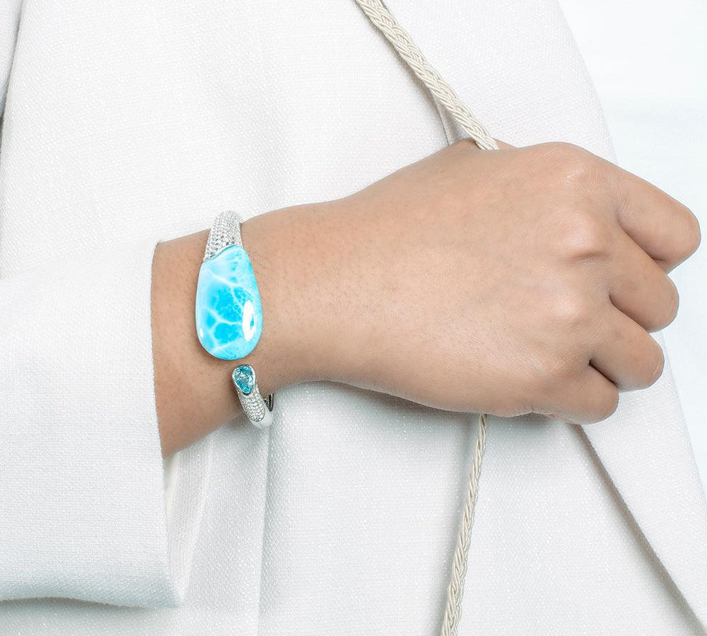Larimar Atlantis Wrap Bangle Bangle Island by Koa Nani 