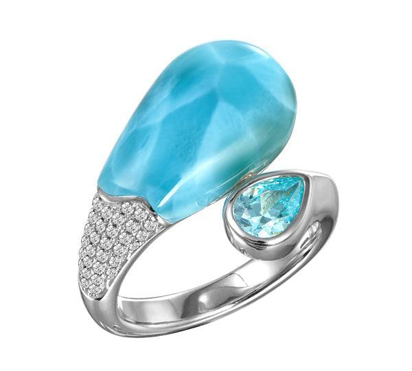 Larimar Atlantis Wrap Ring Ring Island by Koa Nani 5