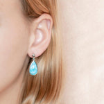Larimar Azul Teardrop Ascend Earrings Earrings Island by Koa Nani 