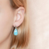 Larimar Azul Teardrop Ascend Earrings Earrings Island by Koa Nani 