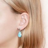 Larimar Azul Teardrop Ascend Earrings Earrings Island by Koa Nani 