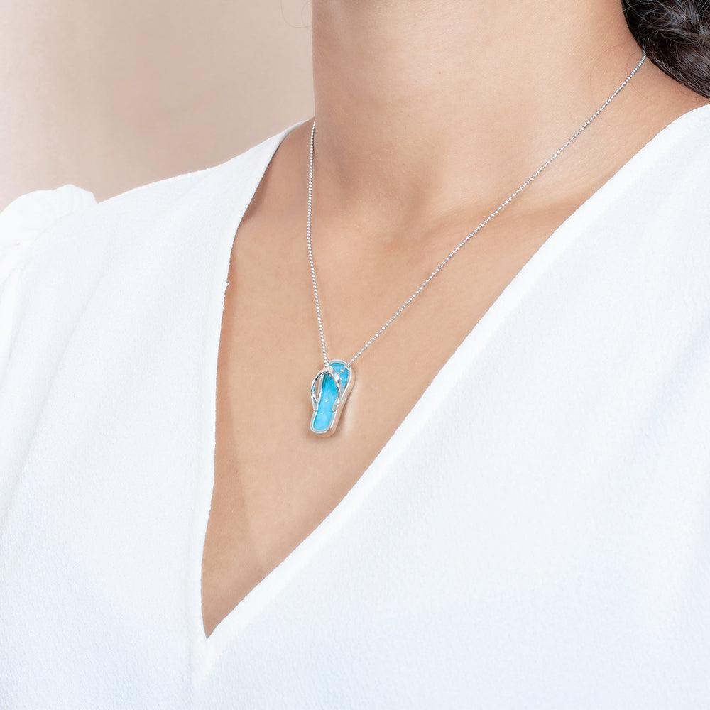 Larimar Beach Slipper Pendant Pendant Island by Koa Nani 