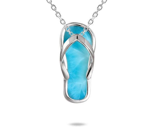 Larimar Beach Slipper Pendant Pendant Island by Koa Nani 