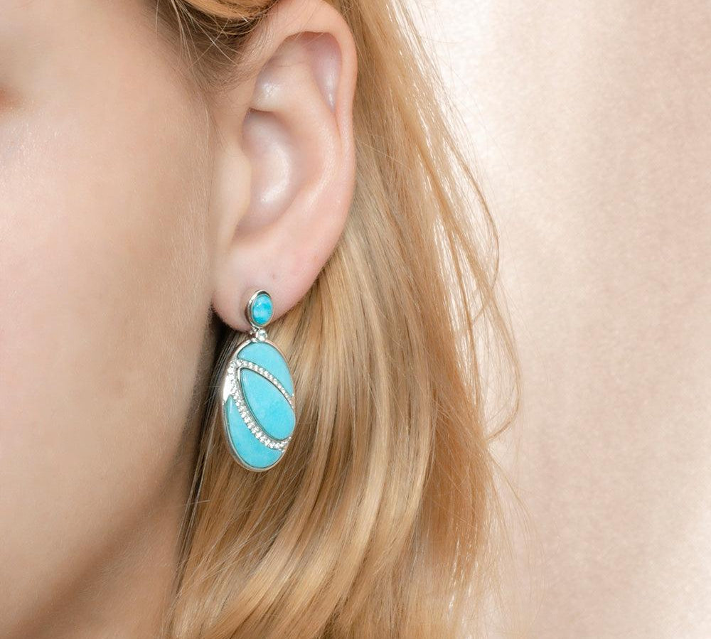 Larimar Betelgeuse Star Earrings Earrings Island by Koa Nani 