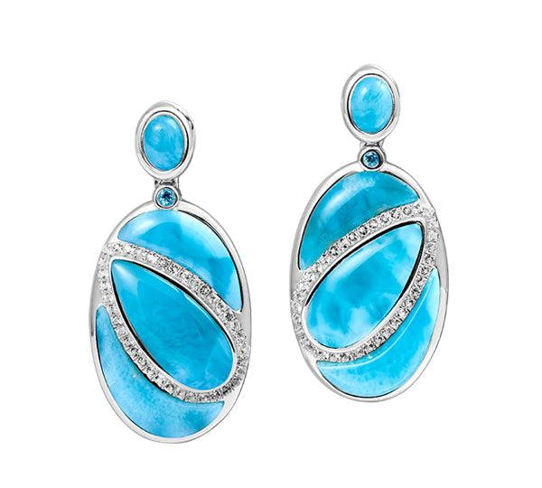 Larimar Betelgeuse Star Earrings Earrings Island by Koa Nani 