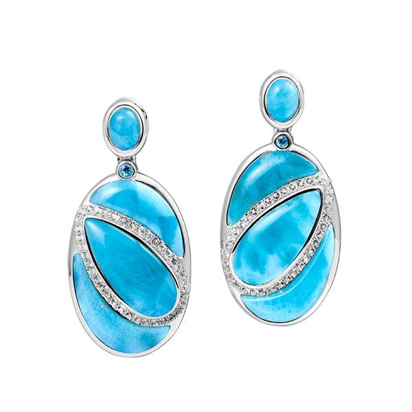 Larimar Betelgeuse Star Earrings Earrings Island by Koa Nani 
