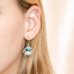 Larimar Blue Crab’s Treasure Earrings Earrings Island by Koa Nani 
