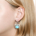 Larimar Blue Crab’s Treasure Earrings Earrings Island by Koa Nani 