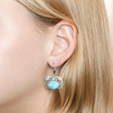 Larimar Blue Crab’s Treasure Earrings Earrings Island by Koa Nani 