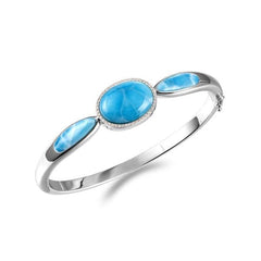 Larimar Blue Moon Eclipse Bangle Bangle Island by Koa Nani 
