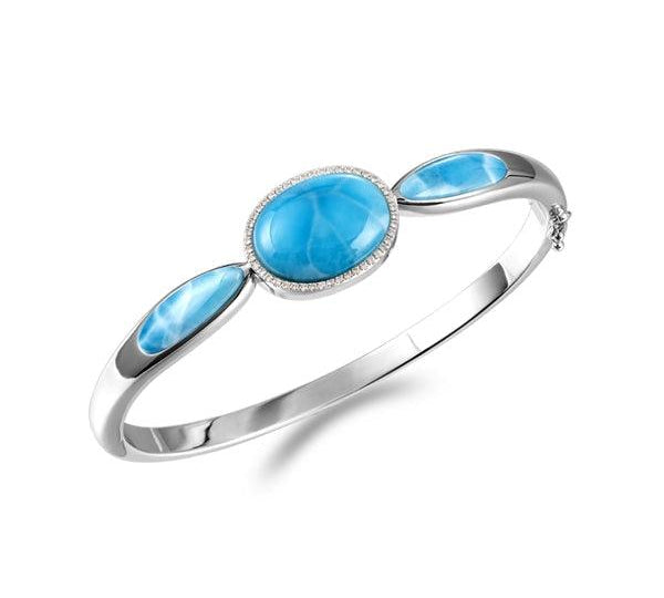 Larimar Blue Moon Eclipse Bangle Bangle Island by Koa Nani 
