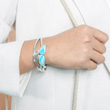 Larimar Blue Whale Tail Bangle Bangle Island by Koa Nani 