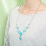 Larimar Bubbles Charm Necklace Necklace Island by Koa Nani 