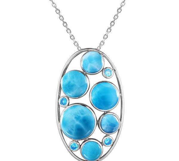 Larimar Bubbles Pendant Pendant Island by Koa Nani 