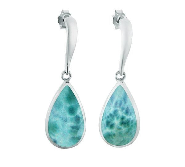 Larimar Calypso Teadrop Slide Earrings Earrings Island by Koa Nani 