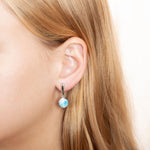 Larimar Circle Earrings Earrings Island by Koa Nani 