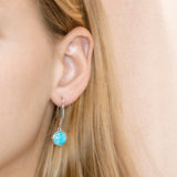 Larimar Circle Hook Earrings Earrings Island by Koa Nani 