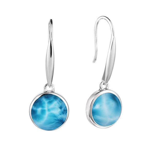Larimar Circle Hook Earrings Earrings Island by Koa Nani 