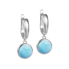 Larimar Circle Loop Earrings Earrings Island by Koa Nani 