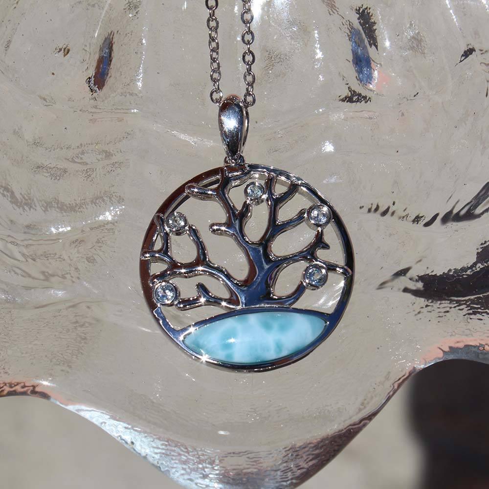 Larimar Coral of Life Pendant Pendant Island by Koa Nani 