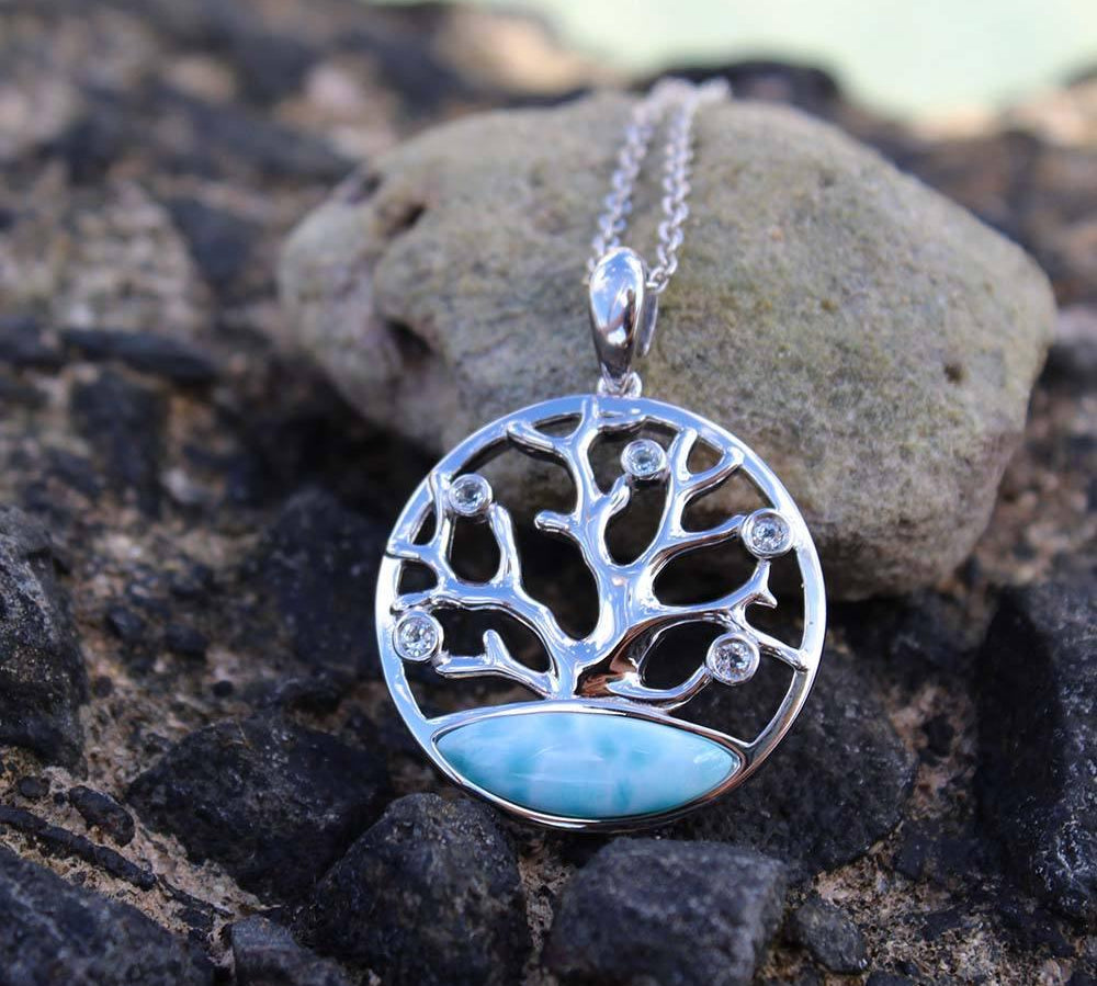 Larimar Coral of Life Pendant Pendant Island by Koa Nani 