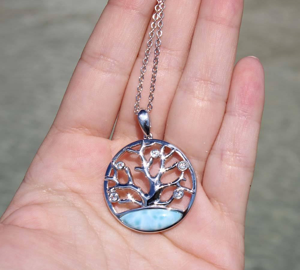 Larimar Coral of Life Pendant Pendant Island by Koa Nani 