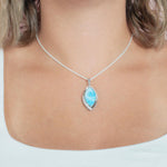 Larimar Crested Mandorla Pendant Pendant Island by Koa Nani 