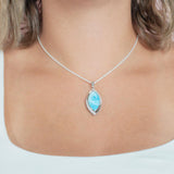 Larimar Crested Mandorla Pendant Pendant Island by Koa Nani 