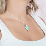 Larimar Crested Mandorla Pendant Pendant Island by Koa Nani 