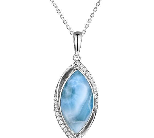 Larimar Crested Mandorla Pendant Pendant Island by Koa Nani 