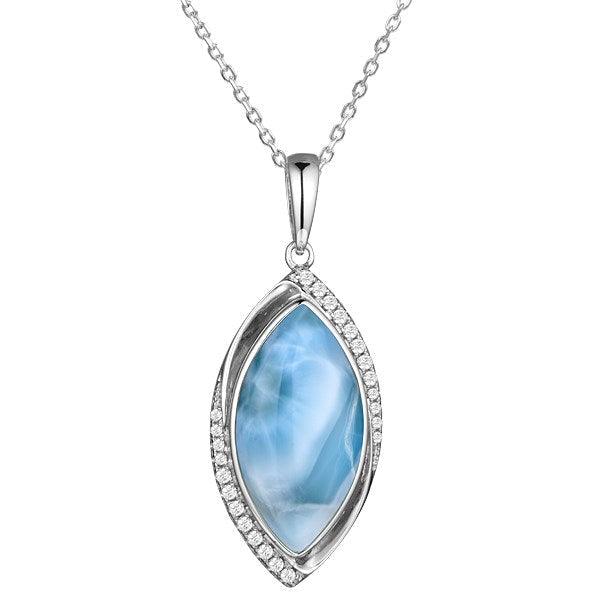 Larimar Crested Mandorla Pendant Pendant Island by Koa Nani 
