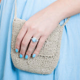 Larimar Crystal Eye Cocktail Ring Ring Island by Koa Nani 