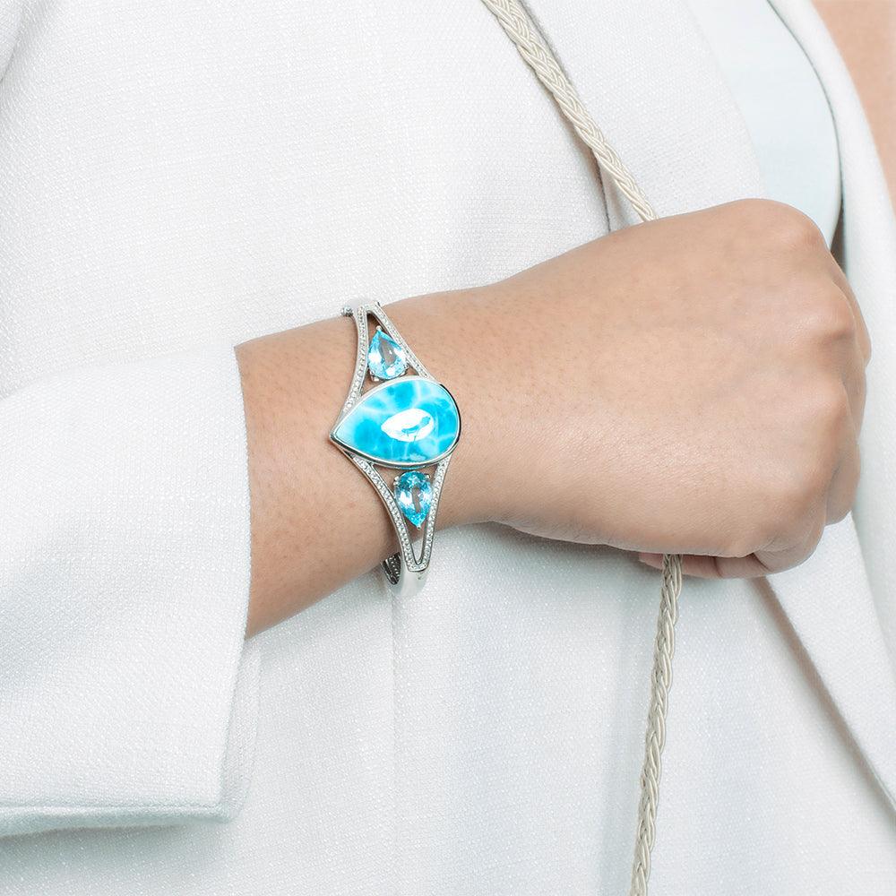 Larimar Crystals of the Sea Bangle Bangle Island by Koa Nani 