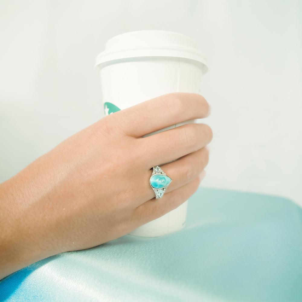 Larimar Crystals of the Sea Ring Ring Island by Koa Nani 