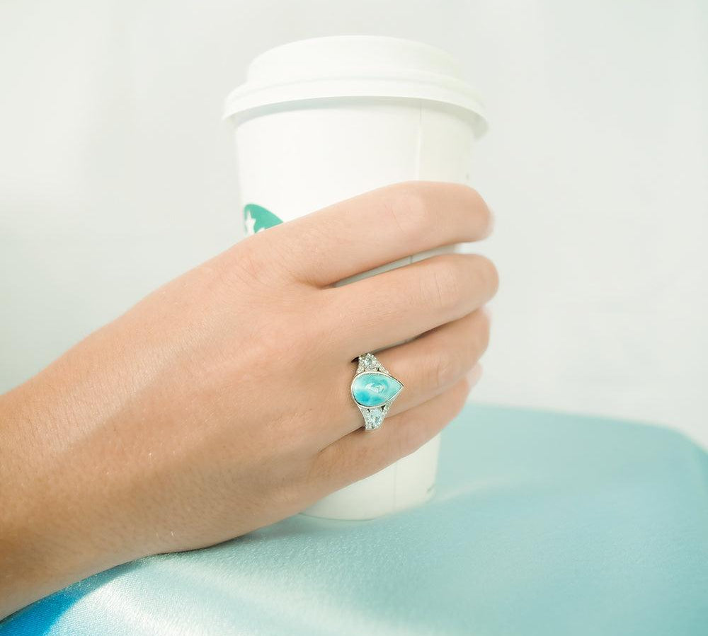 Larimar Crystals of the Sea Ring Ring Island by Koa Nani 
