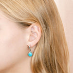 Larimar Curved Circle Earrings Earrings Island by Koa Nani 