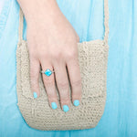 Larimar Cushion Cut Ring Ring Island by Koa Nani 