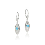 Larimar Dew Drop Leaf Earrings Earrings Island by Koa Nani 