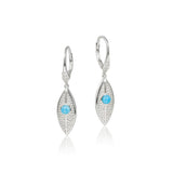 Larimar Dew Drop Leaf Earrings Earrings Island by Koa Nani 