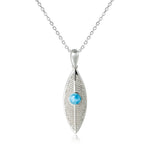 Larimar Dew Drop Leaf Pendant Pendant Island by Koa Nani Large 