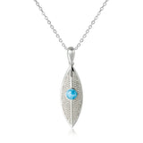 Larimar Dew Drop Leaf Pendant Pendant Island by Koa Nani Large 