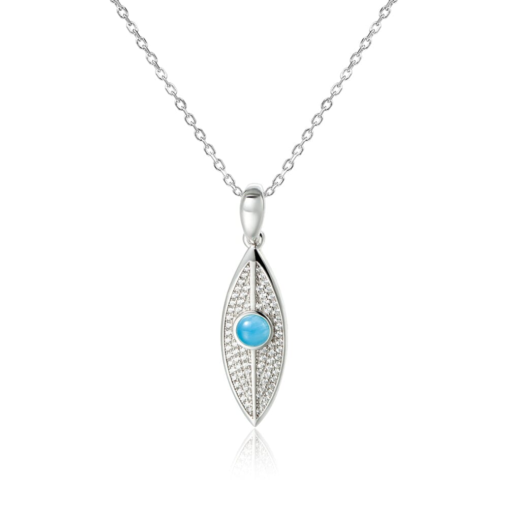 Larimar Dew Drop Leaf Pendant Pendant Island by Koa Nani Small 