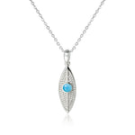 Larimar Dew Drop Leaf Pendant Pendant Island by Koa Nani Small 