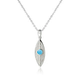 Larimar Dew Drop Leaf Pendant Pendant Island by Koa Nani Small 