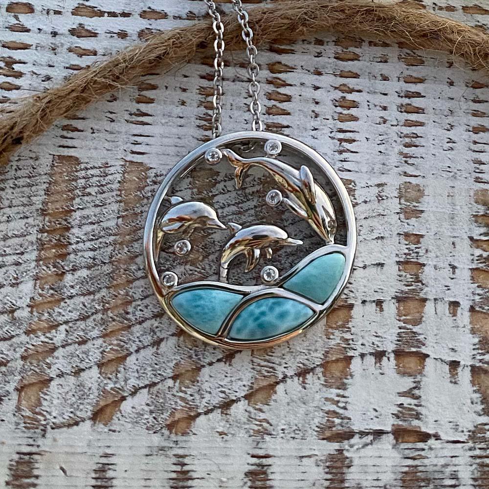 Larimar Dolphin Cove Pendant Pendant Island by Koa Nani 